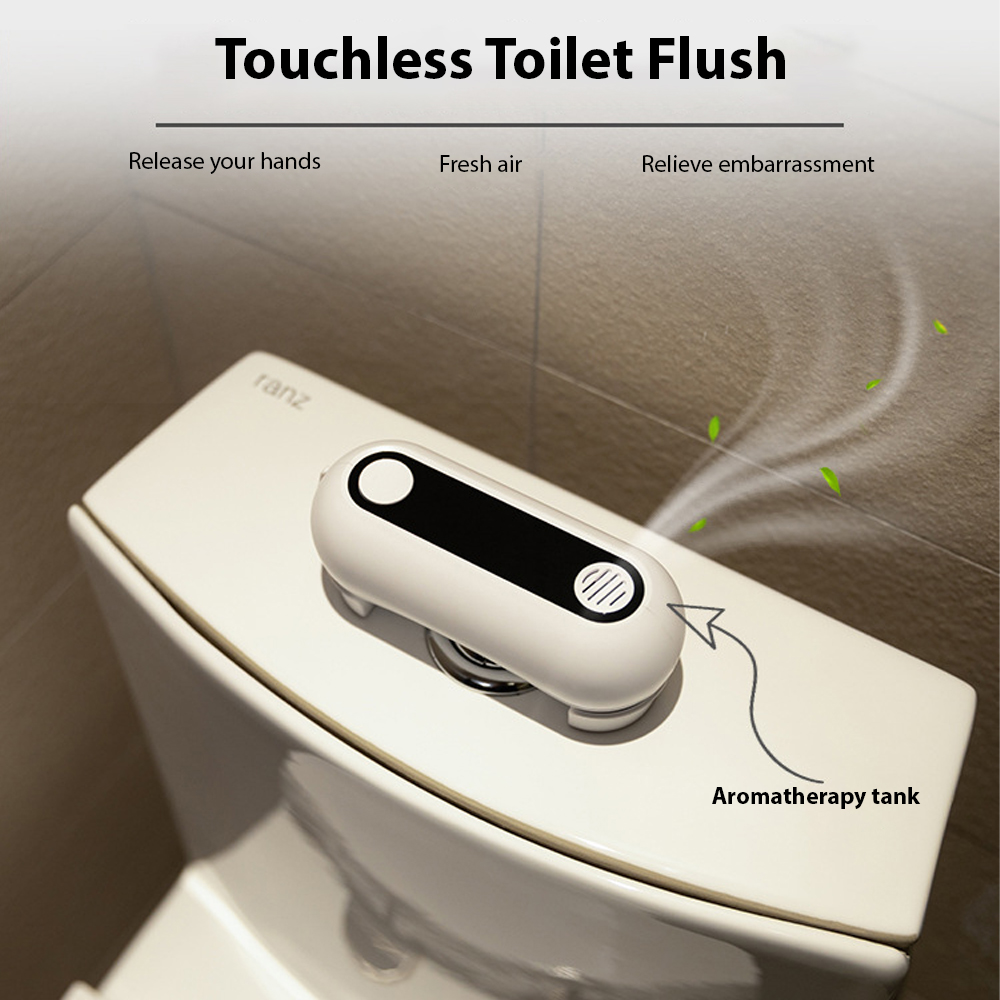 Berührungslose, Wiederaufladbare Toilettenspülung Mit Bewegungssensor Für Privathaushalte, Restaurants Und Hotels. Berührungsloser Spülknopf. Wassersparend. Spritzwassergeschützt (ipx5).
