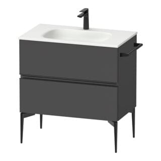 Sivida Waschtischunterbau, 2 Schubkästen, Griffleiste - Duravit