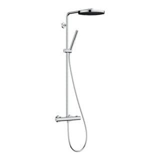 Pulsify s Puro - Duschset mit Thermostat, Durchmesser 26 cm, 1 Strahl, EcoSmart, Chrom 24223000 - Hansgrohe