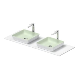 Sivida Doppelwaschtisch Set eckig inkl. Konsole - Duravit