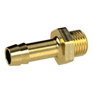 FP - Einschraubschlauchtülle Messing, ag G1/4, lw 6 sw 17mm riegler