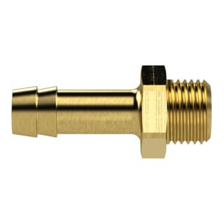 FP - Einschraubschlauchtülle Messing, ag G1/8, lw 6 sw 14mm riegler