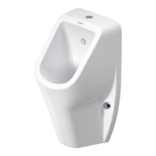 Duravit - No.1 Urinal, rimless, Zulauf oben, inkl. Spüldüse,