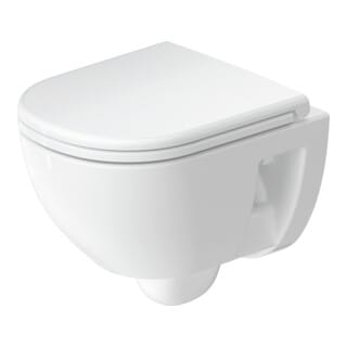 Duravit D-Code Wand-WC Compact, Tiefspüler, rimless,