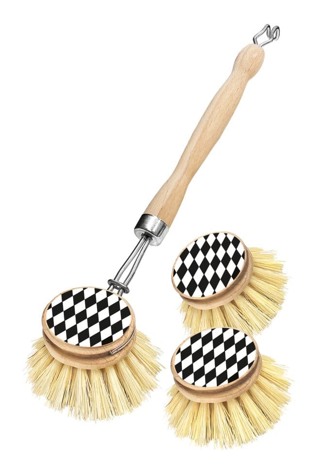 Spülbürstenset Harlekin 1 Bürste komplett + 2 Ersatzbürsten - Peggy Perfect