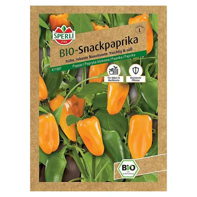 Bio Snackpaprika Gemüsesamen - Sperli