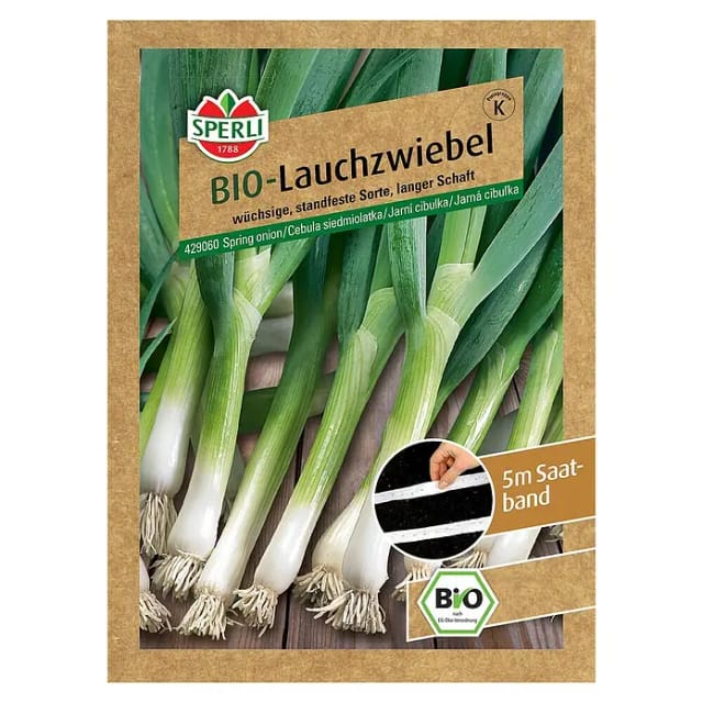 Bio Lauchzwiebel Saatband Gemüsesamen - Sperli