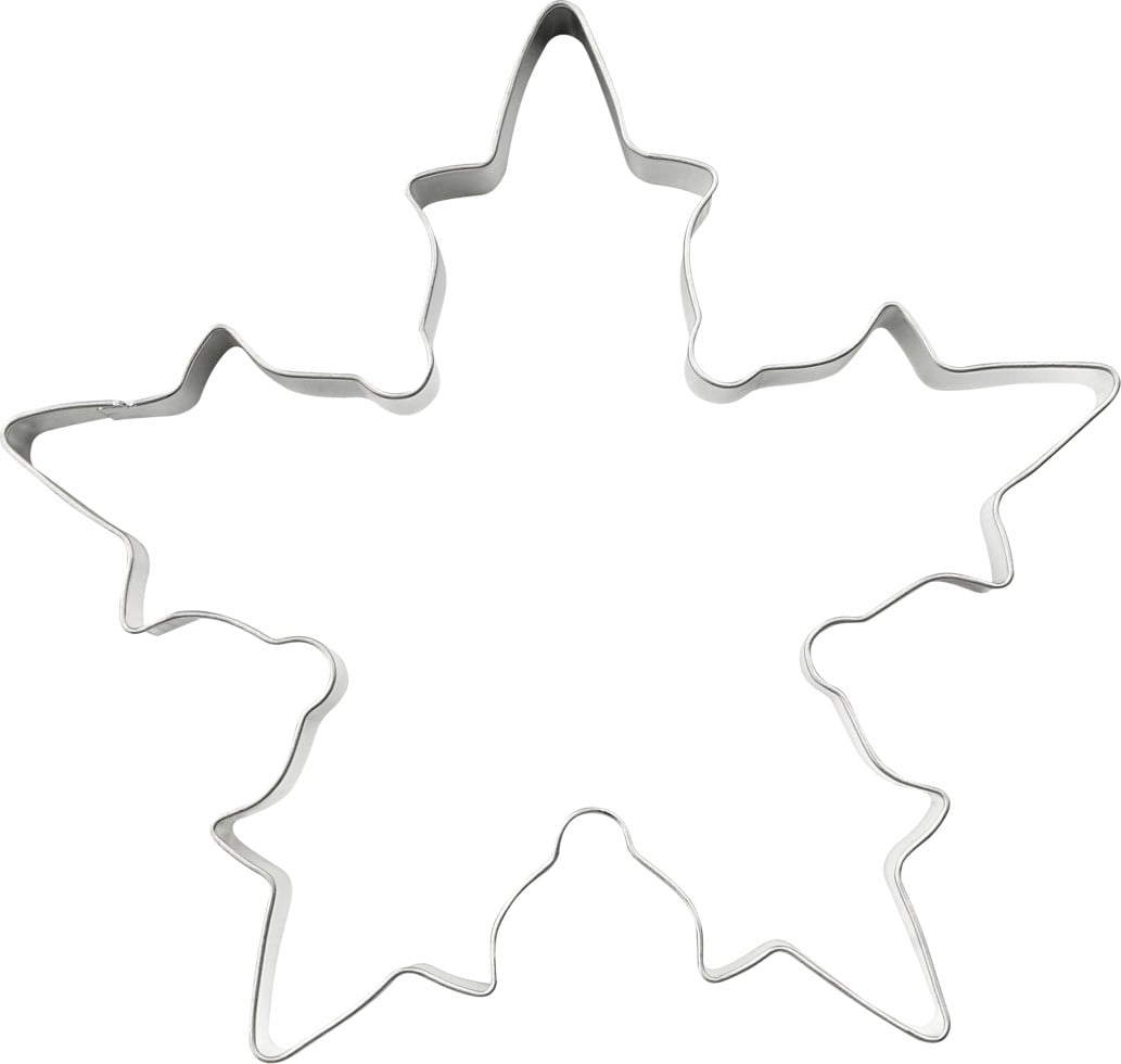 Ausstecher Schneeflocke groß 10,1 x 9,7 x 2 cm Plätzchenform - Zenker Bild 2