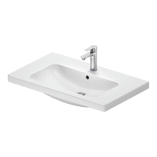 D-Code Waschtisch, mit Hahnloch, mit Überlauf, - Duravit
