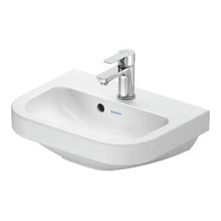 Duravit D-Code Handwaschbecken, mit Hahnloch, mit Überlauf,