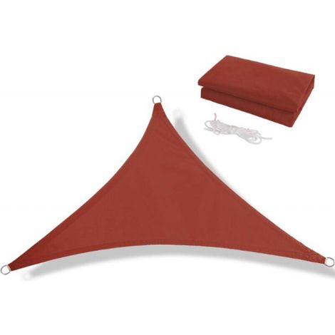 Dreieckiges Sonnensegel 3,6 X 3,6 X 3,6 M – Cremefarben, Wasserdicht (300d), Für Garten, Pool, Terrasse Und Außenbereich
