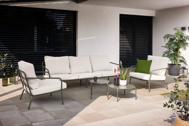 Primaster Gartenmöbel-Set Locarno Stahl Sitzgruppe inkl 2 Tischen Lounge Set