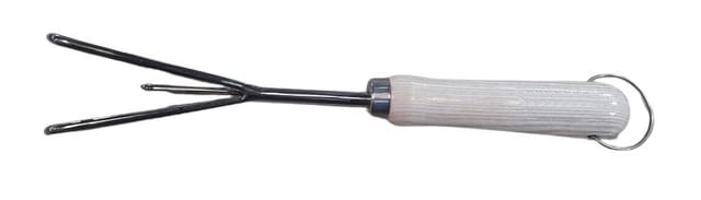 Primaster - Handgartengrubber Edelstahl 21 cm mit Holzgriff Gartenkralle