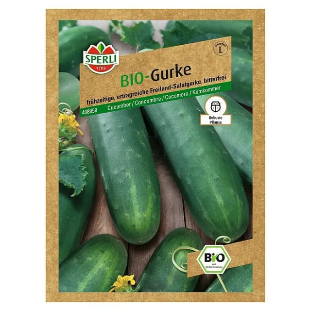 Bio Salatgurke Freiland Gemüsesamen - Sperli