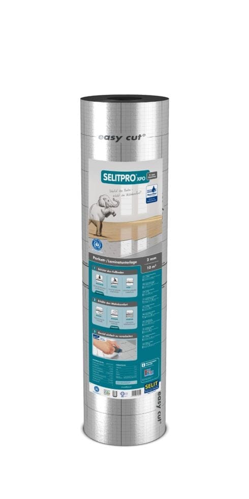 Selit - Trittschalldämmung für Parkett und Laminat pro xpo 2mm, 10 m² Wandverkleidung