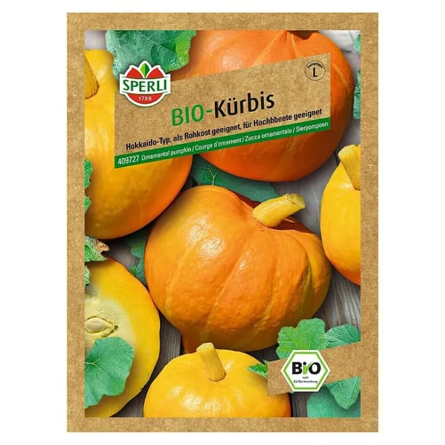 Bio Hokkaido-Kürbis Herzform F1 Gemüsesamen - Sperli