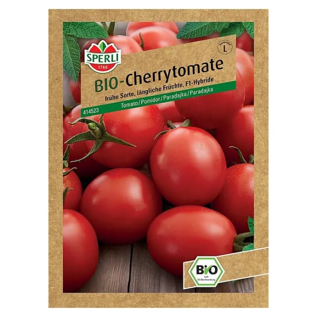 Bio Cherry-Tomate früh F1 Gemüsesamen - Sperli