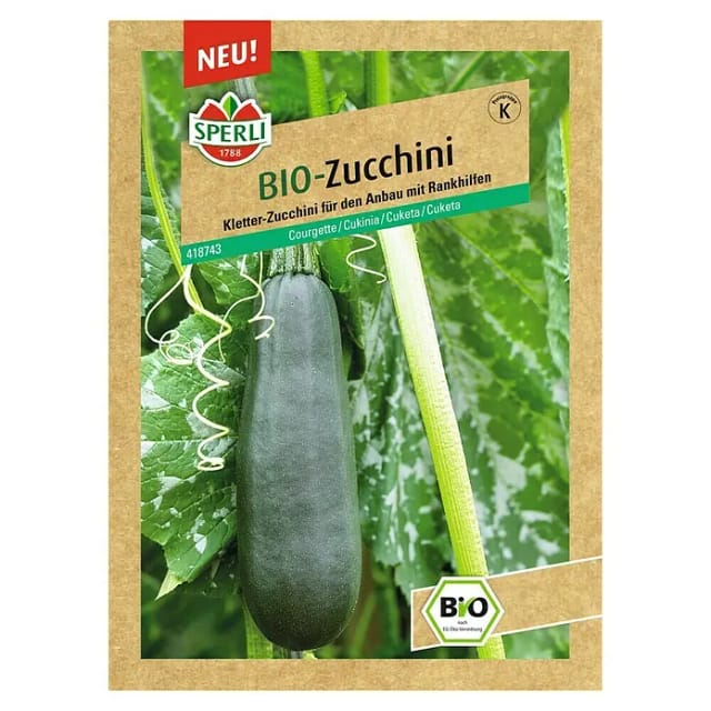 Sperli BIO Kletterzucchini Ola Escaladora Gemüsesamen