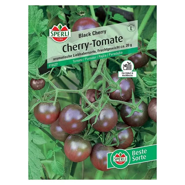 Cherry-Tomate Black Cherry Gemüsesamen - Sperli
