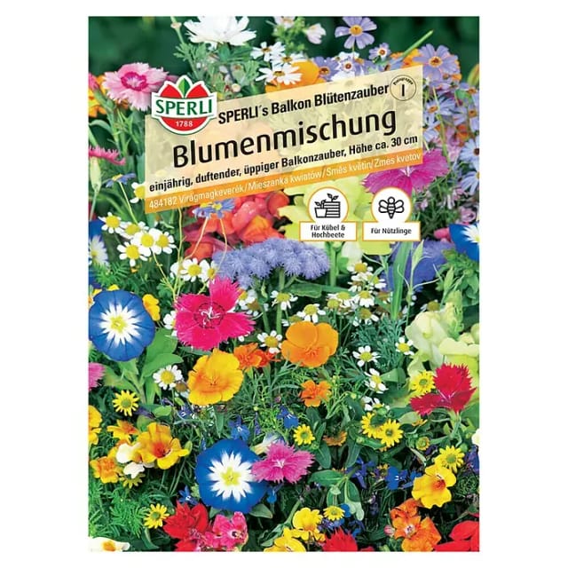 Blumenmischung 's Balkon Blütenzauber Gemüsesamen - Sperli