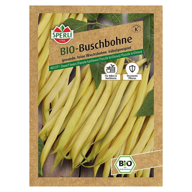 Bio Buschbohne gelb Gemüsesamen - Sperli