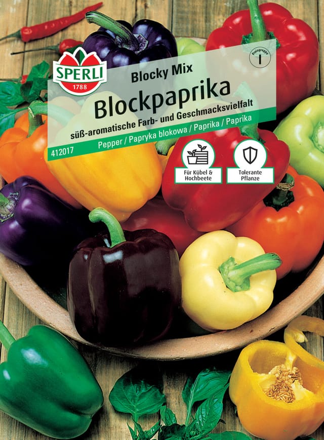 Blockpaprika Blocky Mix F1 Gemüsesamen - Sperli