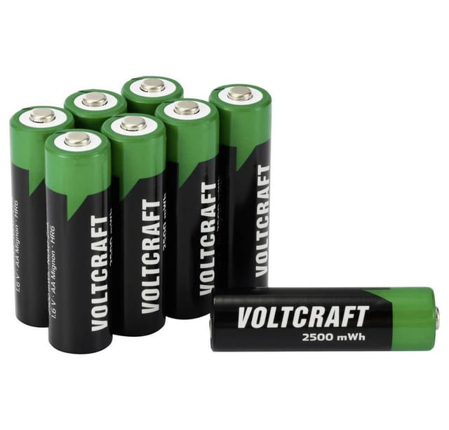 Voltcraft - VC-16044355 Mignon (AA)-Akku NiZn 1500 mAh 1.6 v 8 St.