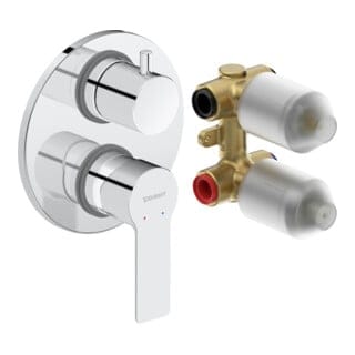 D-Code Einhebelmischer Unterputz Set, 2 Verbraucher, - Duravit