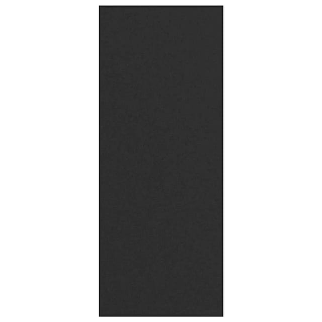 Fußmatte Schwarz 120 x 300 cm Polypropylen und Vinyl Vidaxl