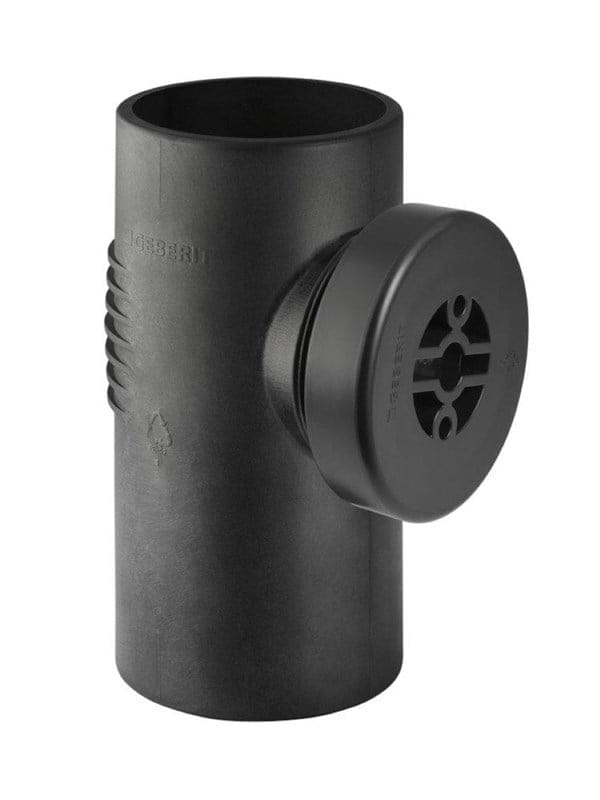 Geberit Silent db20 Reinigungsstück 90 Grad mit runder Serviceöffnung Außendurchmesser 110mm
