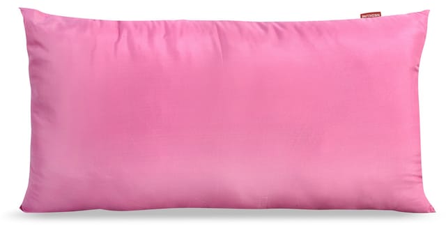 Kissen 80x40 cm antiallergische Mikrofaser rosa Silikon