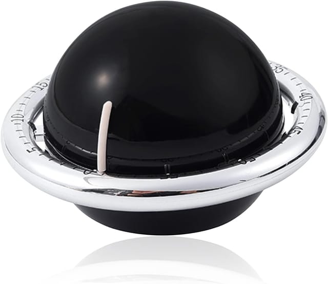 Mechanischer Küchentimer, Magnetischer Küchentimer, 60-minuten-countdown-timer, Schwarze Planetenform, Wecker Für Küche, Fitness, Klassenzimmer - Lntyq