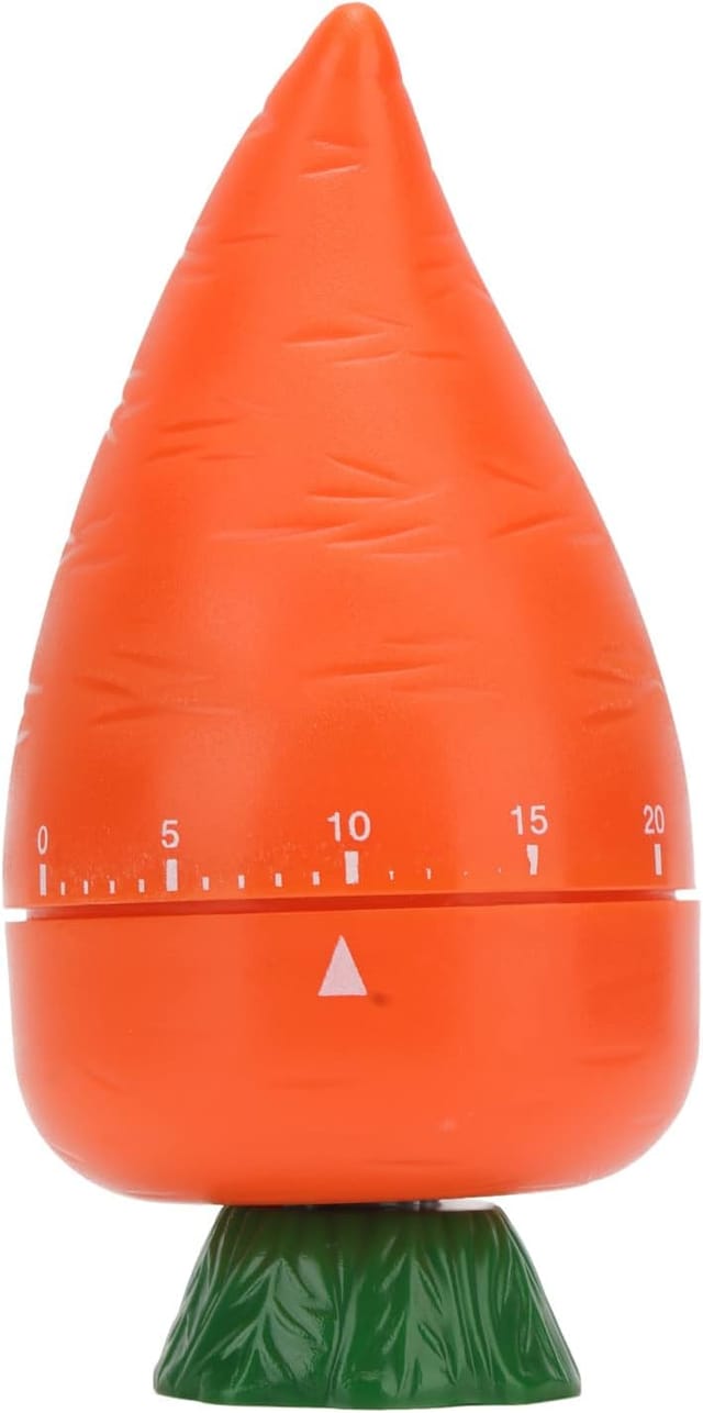 Mechanischer Küchentimer, Süßer Küchentimer In Karottenform, Süßer Küchentimer, Mechanischer Eiertimer, Lustiges Zeitmanagement, Manueller Kochtimer Zum Ablesen,ф59119mm - Lntyq