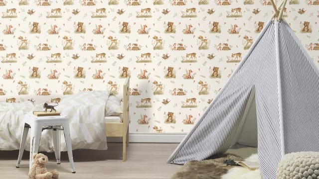 Vliestapete 321104 Tapete Kinderzimmer 53 x 1005 cm Rasch Selection Beige
