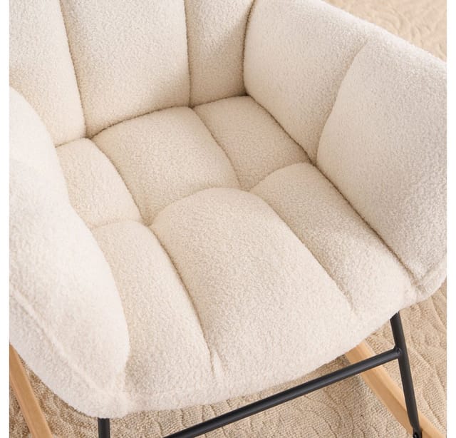 Home Deluxe - Schaukelstuhl Hocker Stuhl Wippstuhl