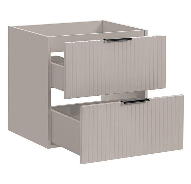 Lomadox - Badmöbel Set mit 60cm Waschtisch, 2-teilig, in kaschmir, ADELAIDE-56-CASHMERE