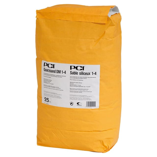 PCI - Quarzsand dm 1-4 25kg Sack grau
