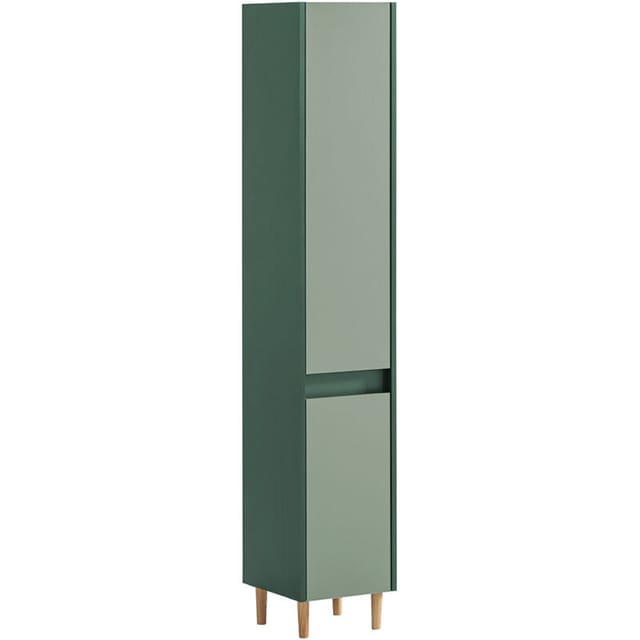 Badezimmer Hochschrank modern in grün LOANO-80