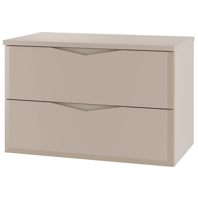 Waschbeckenunterschrank 80 cm breit in kaschmir DORIDA-140