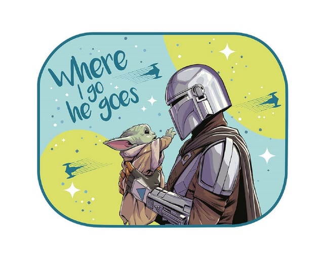 Mandalorian Sonnenschutz für Kinder Stitch, schützt vor Sonne und sorgt für Unterhaltung - Star Wars