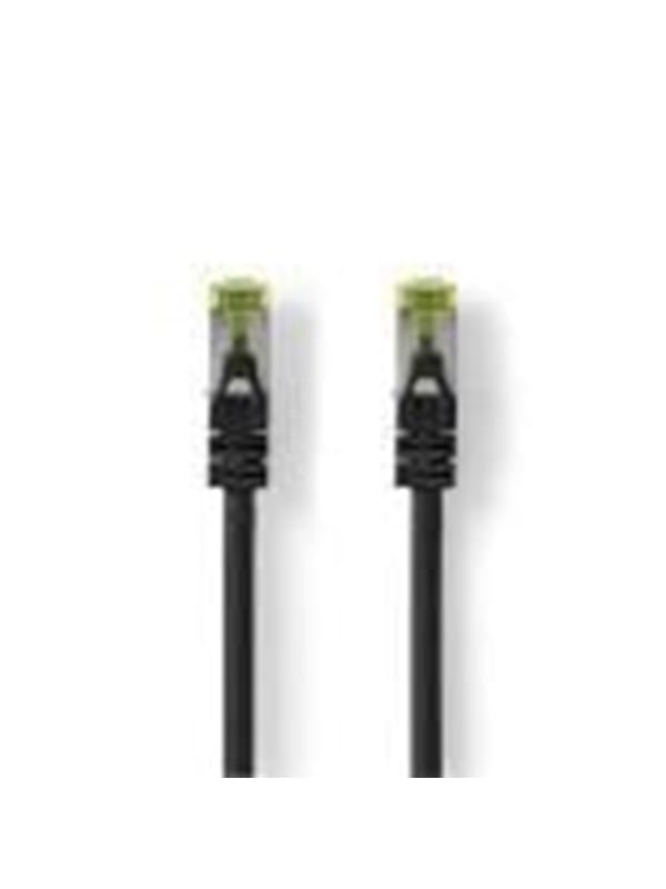 Cat7 netzwerkkabel sftp rj45 stecker rj45 stecker 025 m snagless rund lszh schwarz label