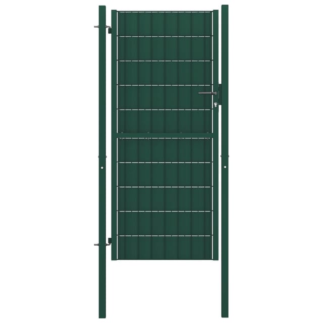 Prolenta Premium Zauntor PVC und Stahl 100x164 cm Grün