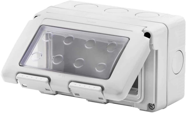 GW27044 Systemgehäuse Wasserdicht 4 Plätze Grau IP55 - Gewiss