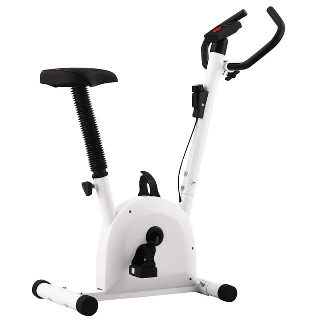 Heimtrainer mit Riemenantrieb Weiß - Vidaxl