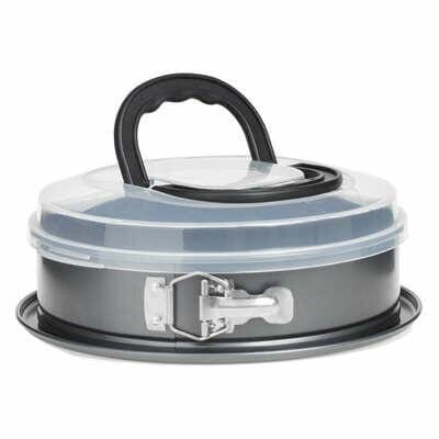Secret De Gourmet - Kuchenform mit Deckel und Griff, ø 26 cm, Metall
