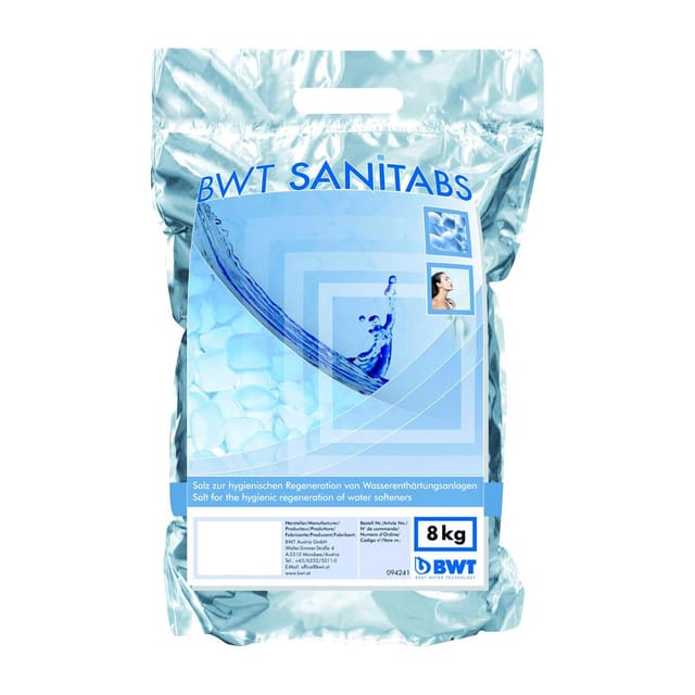 BWT - Regeneriermittel Sanitabs 8kg Siedesalz din 19604, Sanisal-Tab 94241
