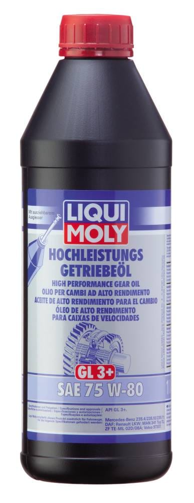 Liqui Moly - Hochleistungs-Getriebeöl GL3+ sae 75W-80 1 l Getriebeöle & Hydrauliköle