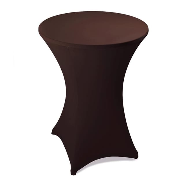 Stehtischhusse Stretch Stehtisch ø 60 70 80 cm Husse Tisch Hussen Bistrotisch 60cm ø / Dunkelbraun