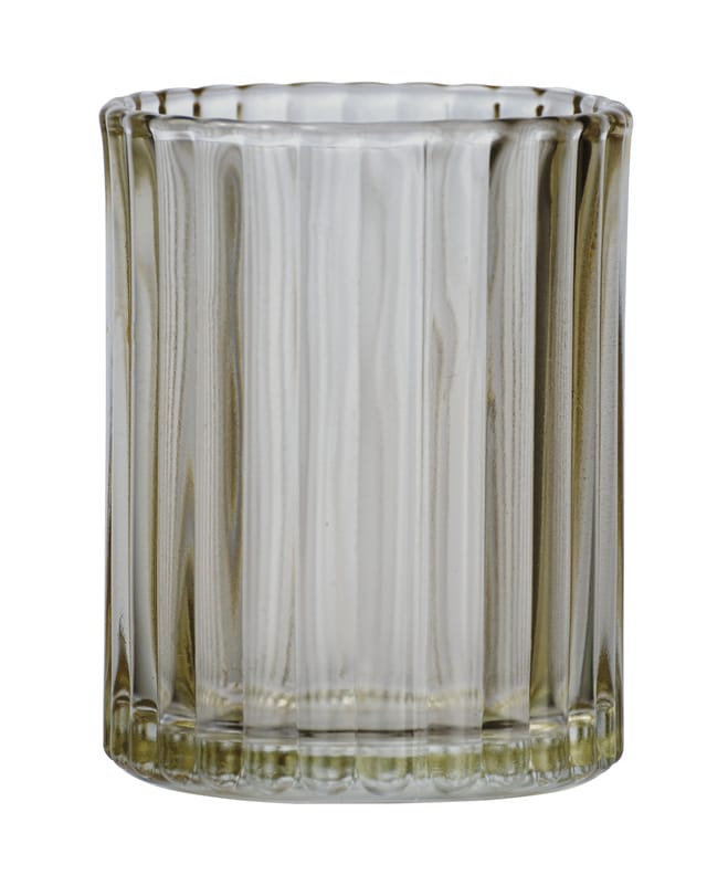 Zahnputzbecher Vetro, rund, Echtglas, 7,5x10x7,5cm, Braun - Wenko