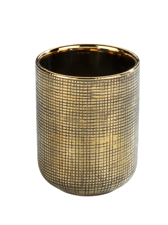 Zahnputz Becher rivara Zahn Bürsten Halter Bad Accessoires Gäste wc Gold - gold - Wenko
